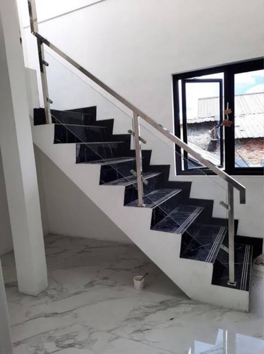 Railing balkon kaca tempred STAINLESS STEEL 