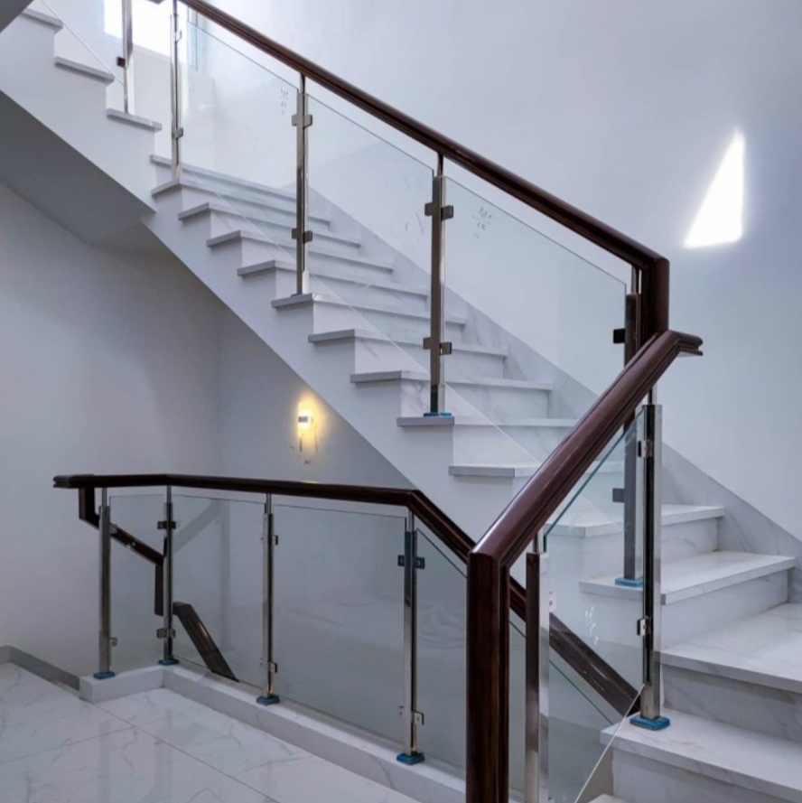 Railing balkon kaca tempred STAINLESS STEEL 