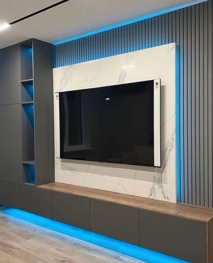 Backdrop tv / Panel Dinding TV Modern