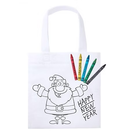 Bolsa Reciclada Clasica Con Crayones