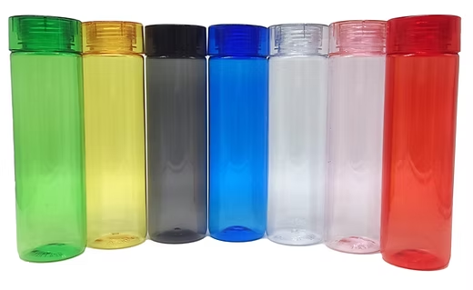 Botella Cilíndrica de Plástico