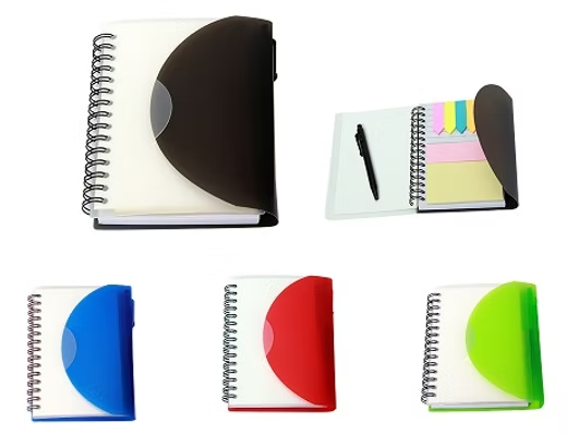 Libreta con Caratula Traslucida Curva
