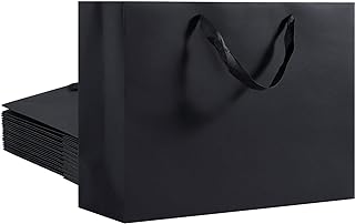 Bolsa de cartón color negro tamaño 40x30x14 cm