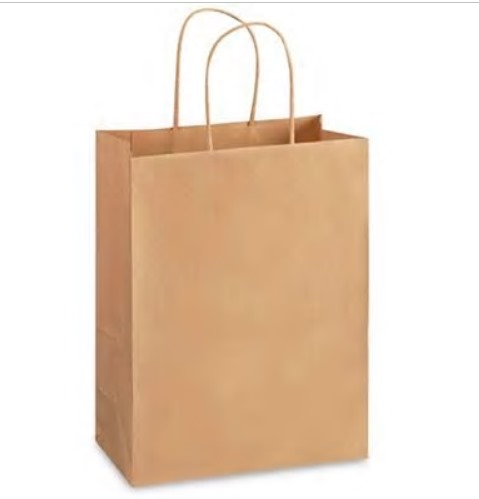Bolsa kraft tamaño 26x31x12 cm