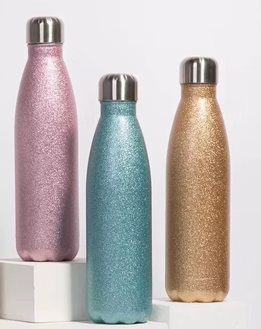 Botella térmica brillante