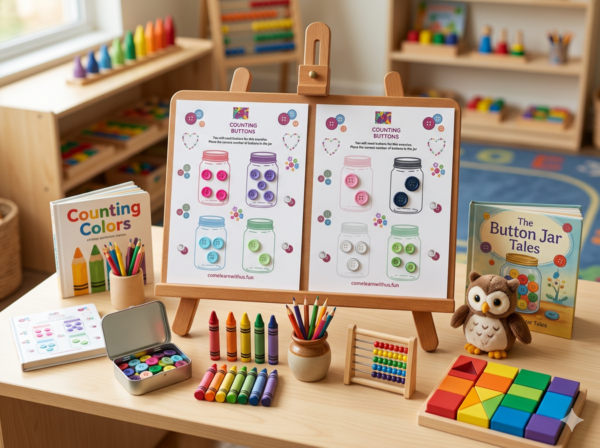 Educational Button Counting Kit