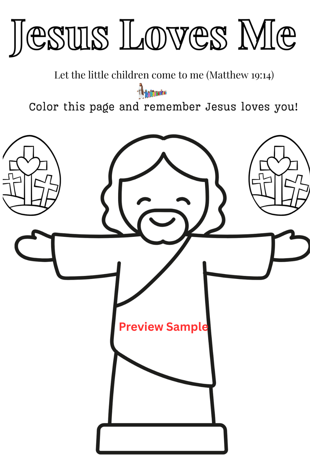Christian Preschool Worksheet Bundle