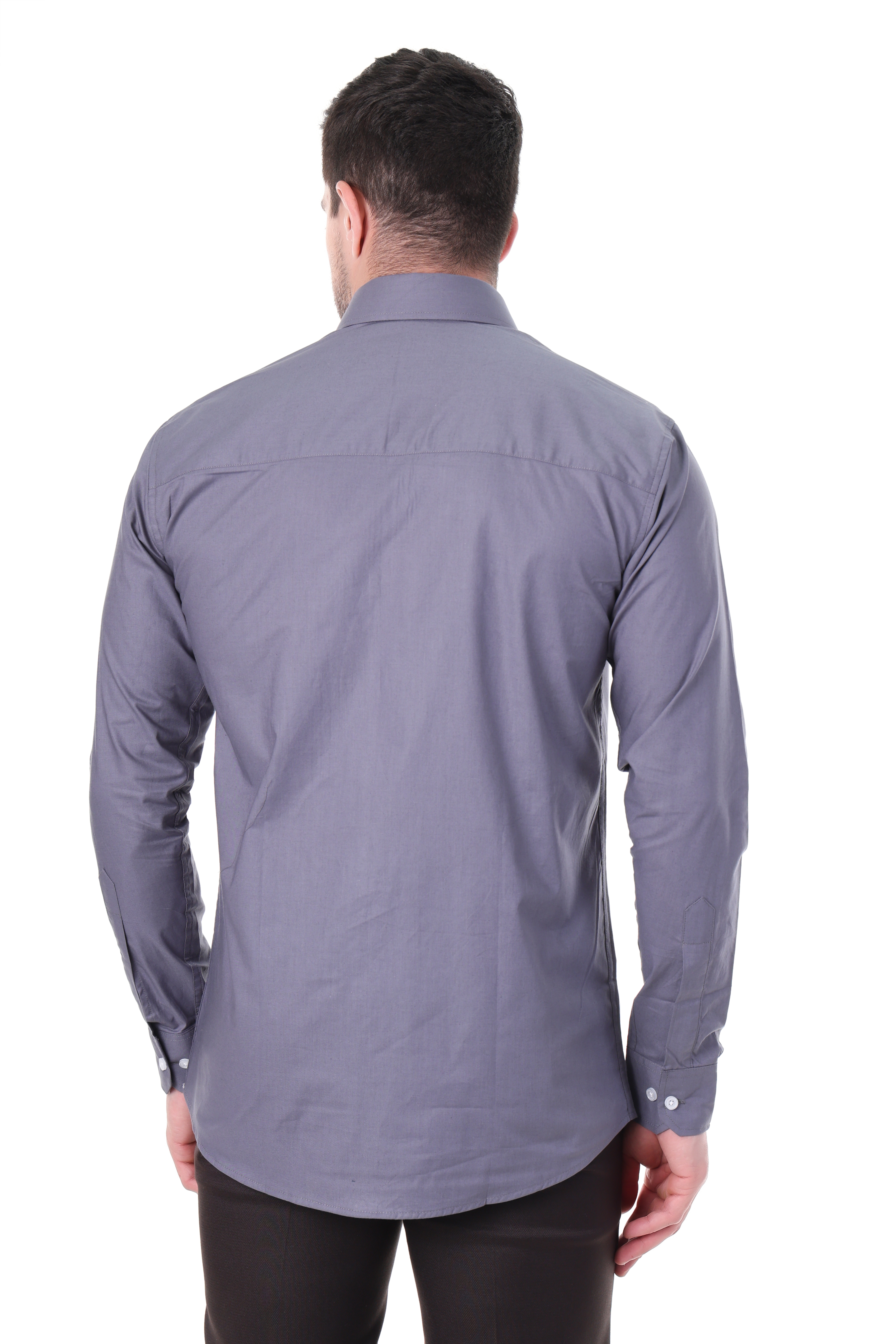 Beedark Men's casual Charcoal Grey cotton shirt