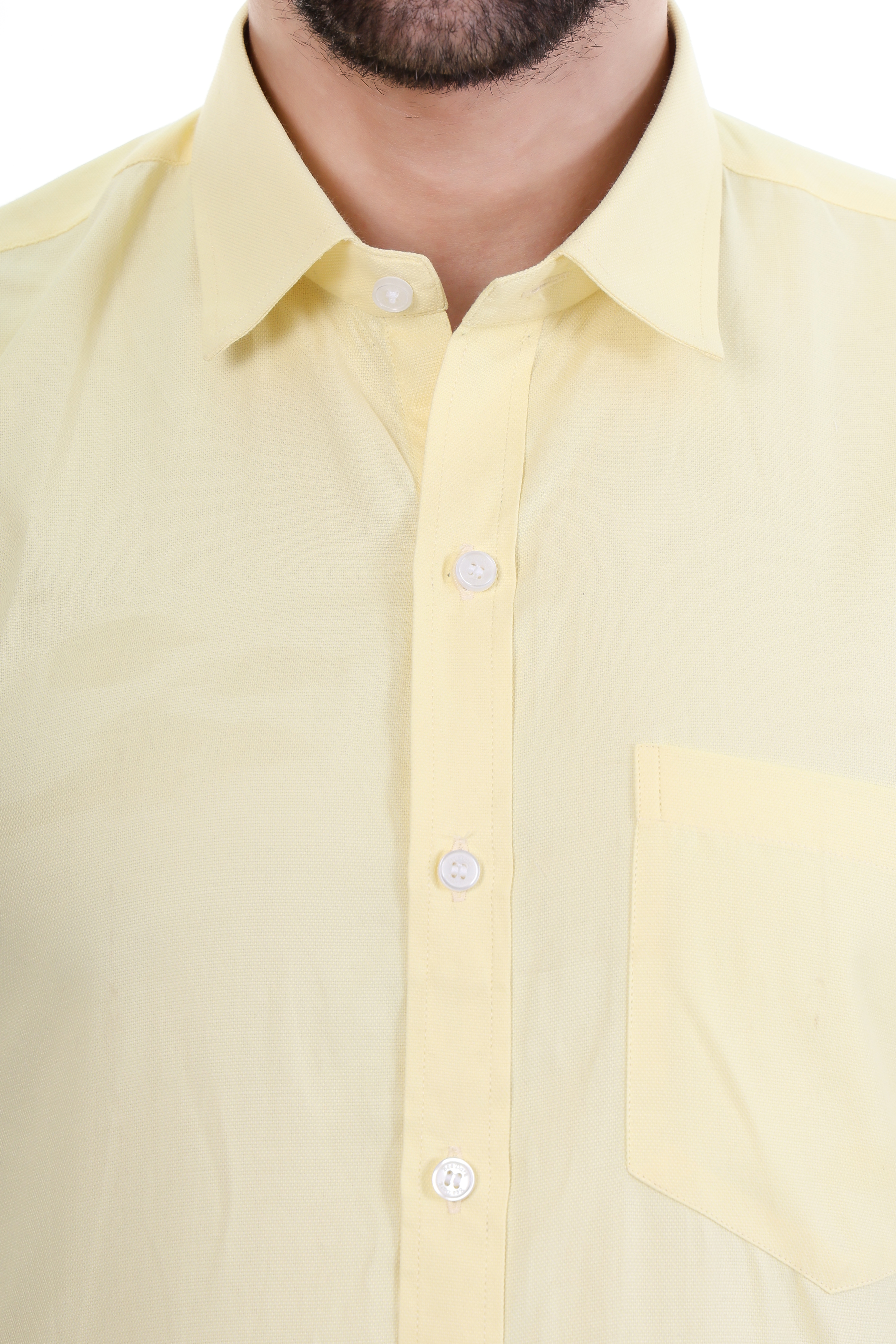 Beedark Men's Casual Light Beige Shirt Full Sleeve 