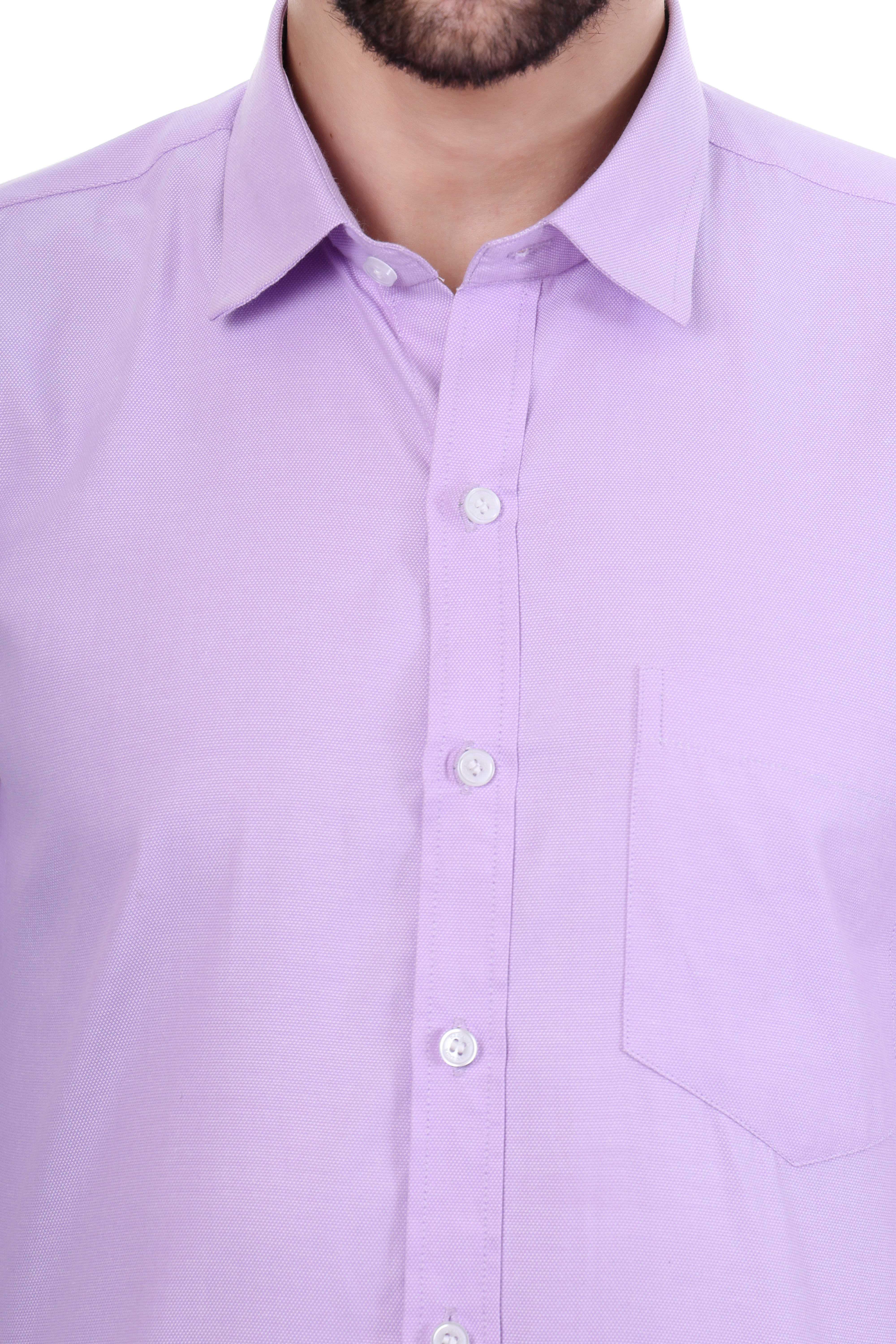 Beedark Men's Casual Lavender Shirt Full Sleeve