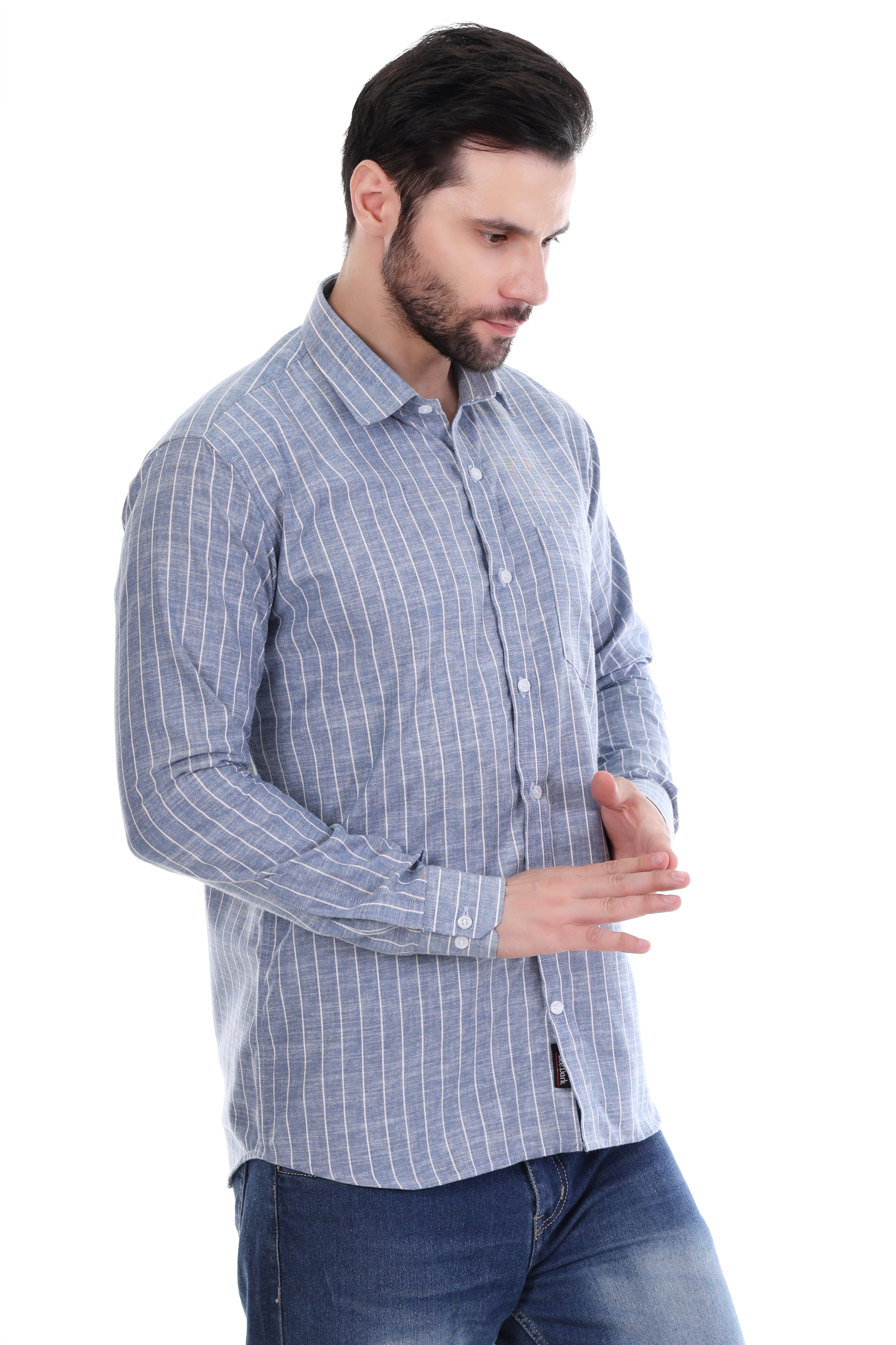 Beedark Men's Casual NordMist Shirt Full Sleeve