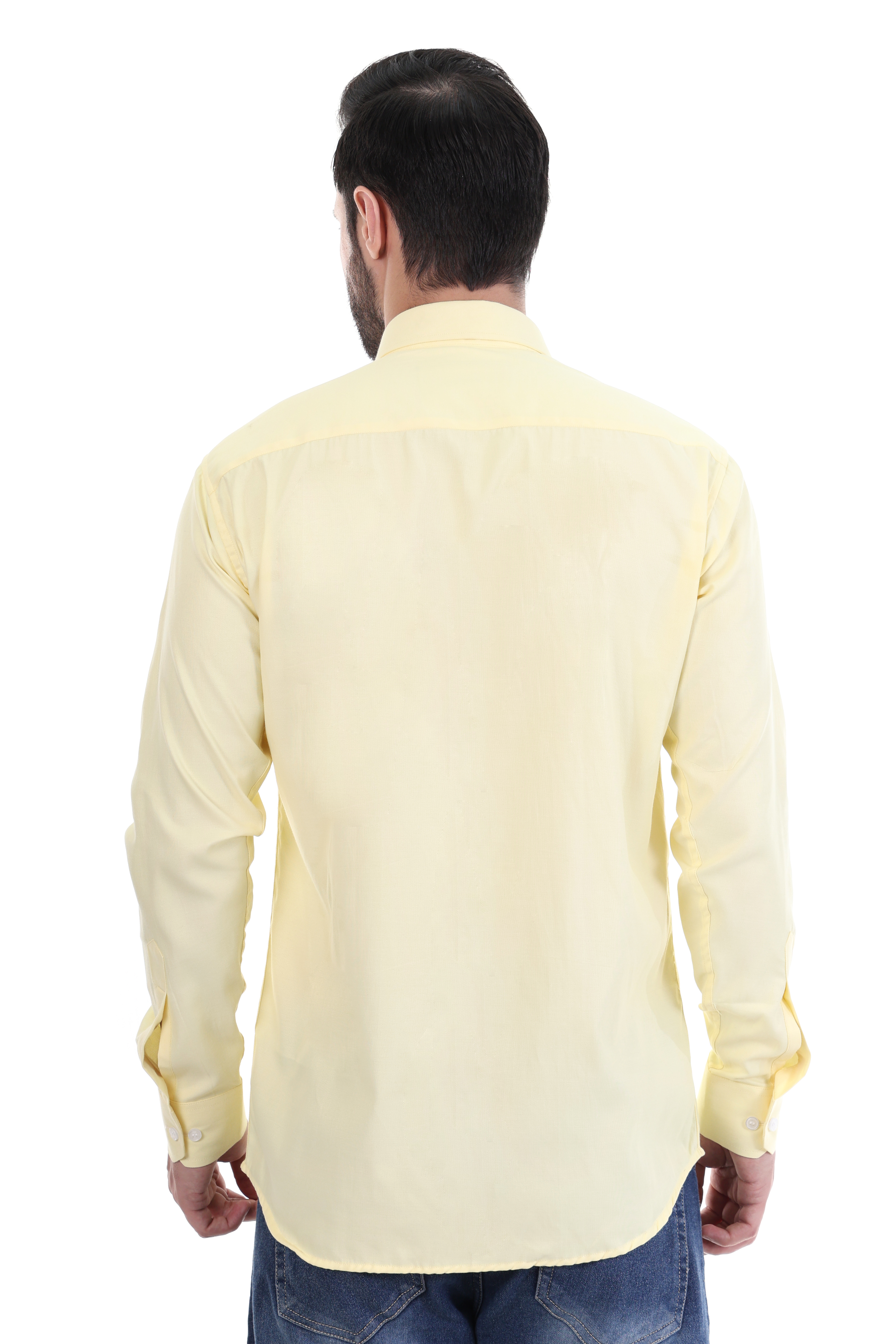 Beedark Men's Casual Light Beige Shirt Full Sleeve 
