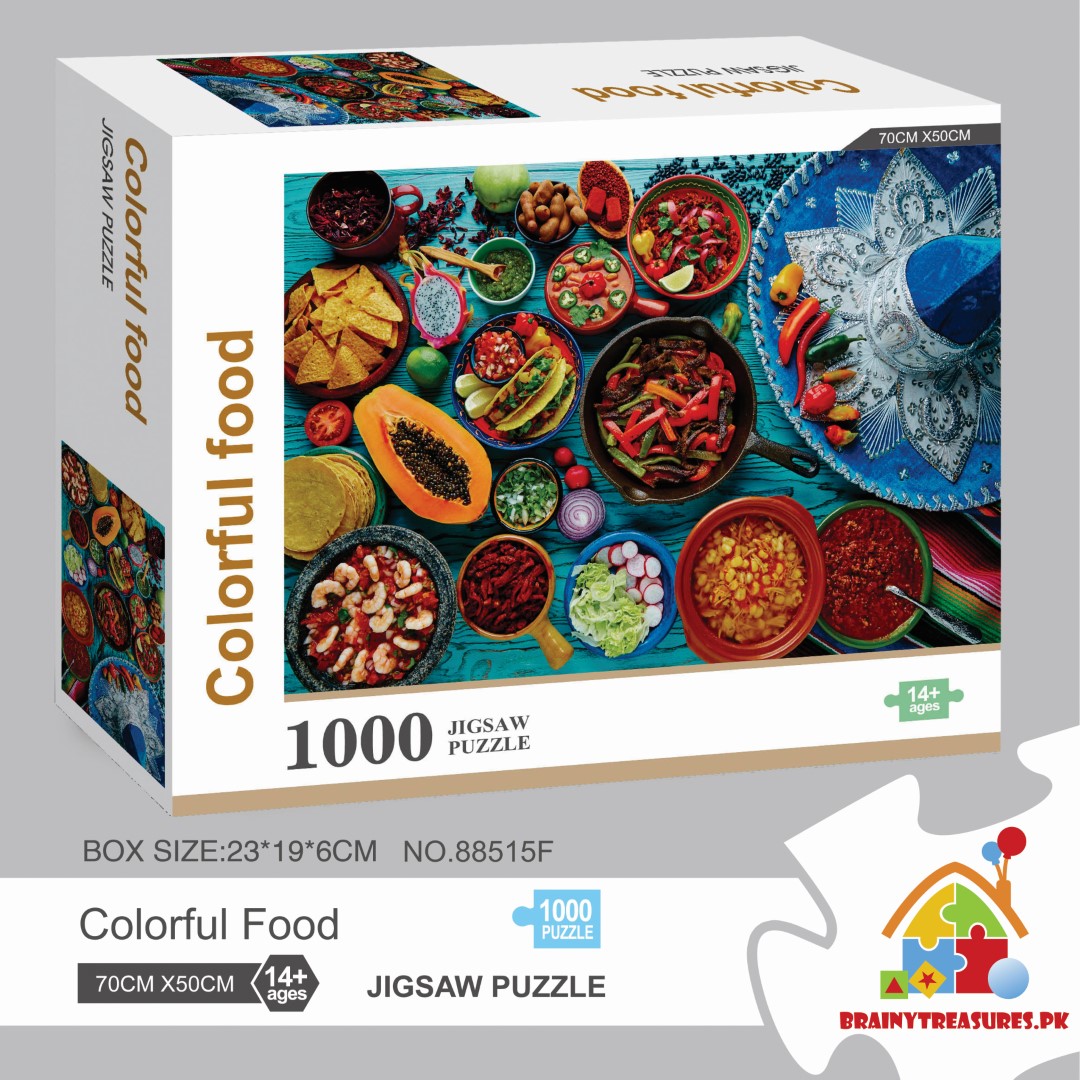 1000 Pieces Puzzle - Colorful Food