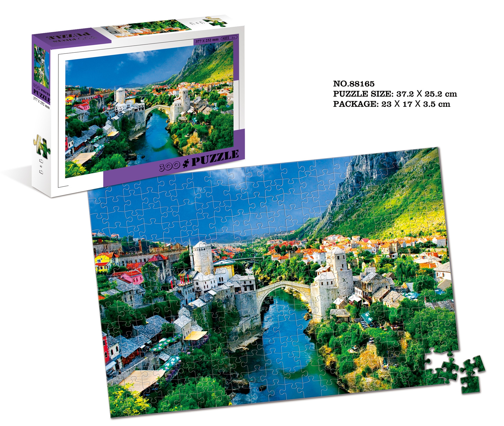 300 Pieces Puzzle - European Town