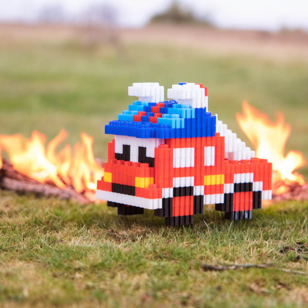 Mini LEGO Brick Collectible Figures - Fire Truck