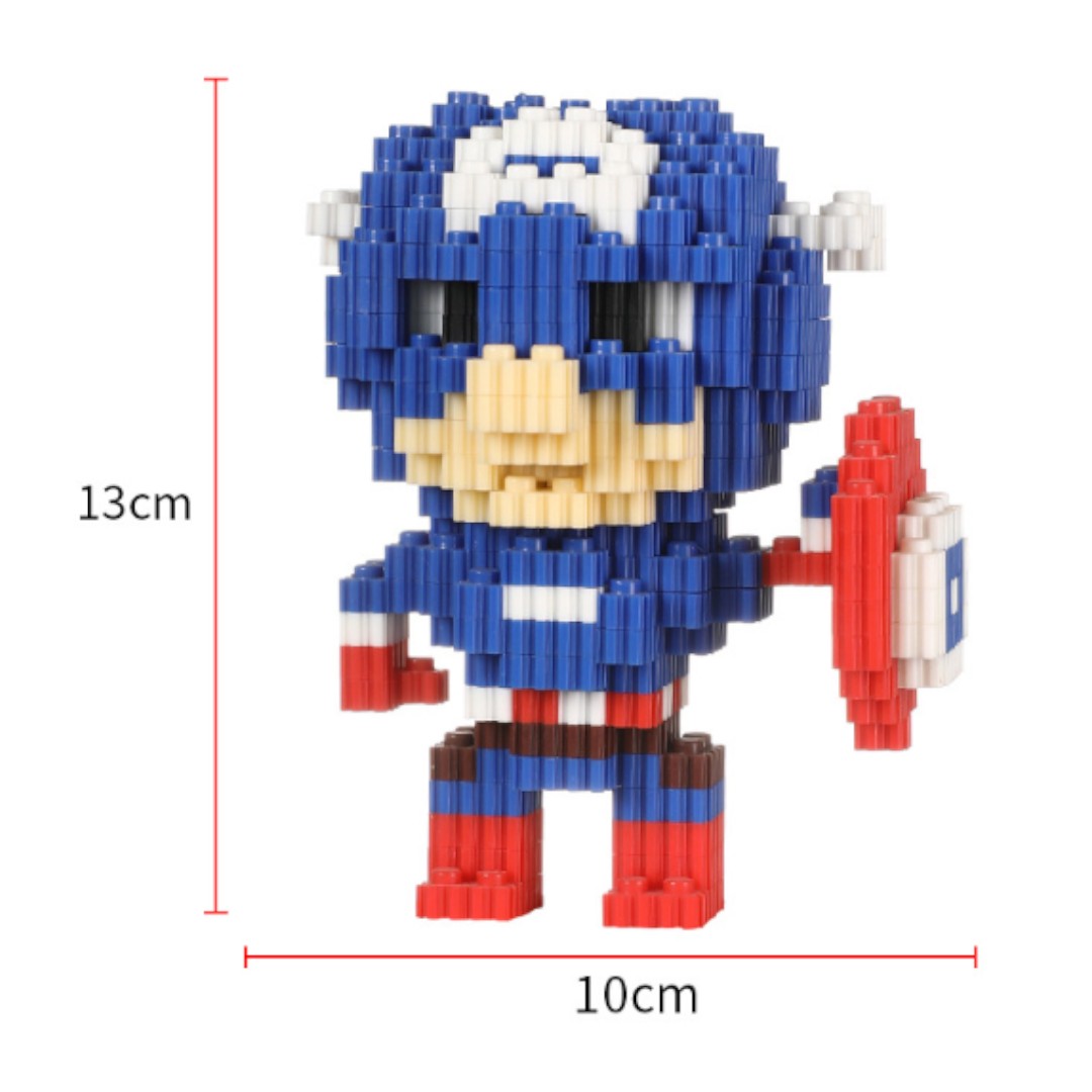 Mini LEGO Brick Collectible Figures - Captain America
