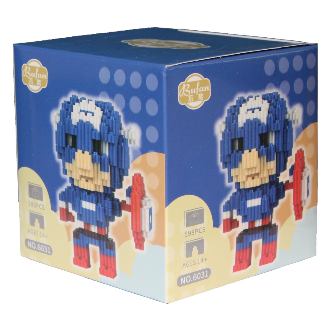 Mini LEGO Brick Collectible Figures - Captain America