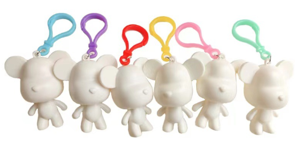 Fluid Bear Children's Painting Set Toy Keychain