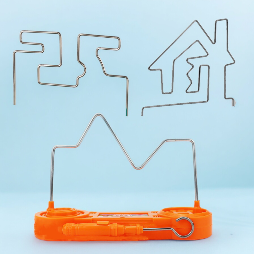 3 Difficulty Electric Maze Don't Buzz Toy Wire Game Set