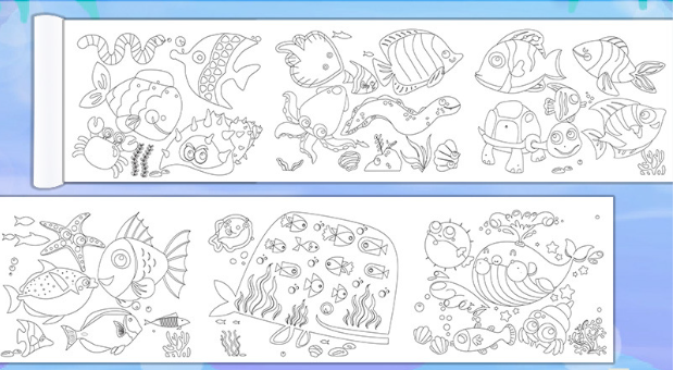 6 Metres Coloring Paper Roll for Kids