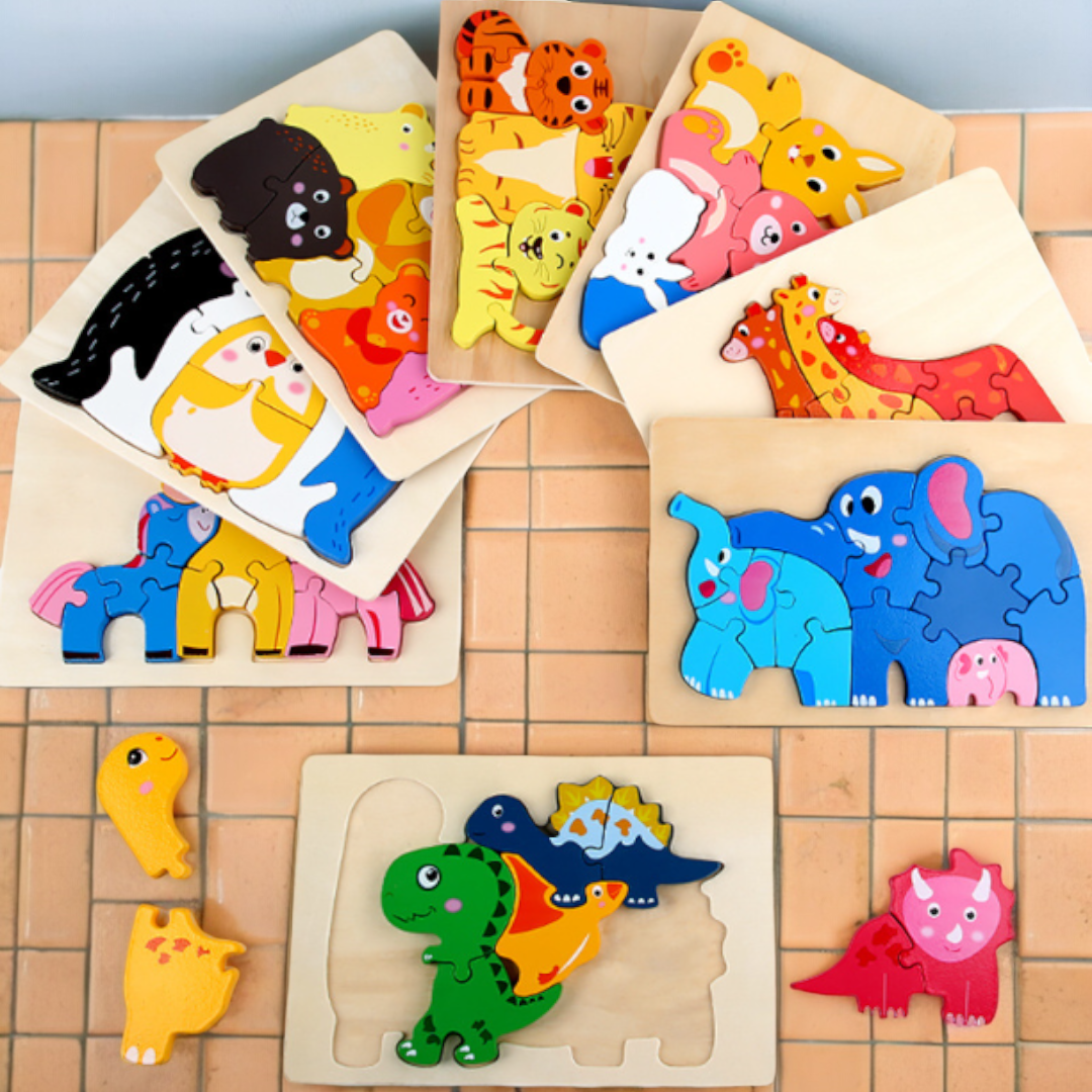 Animal Family Wooden Puzzles