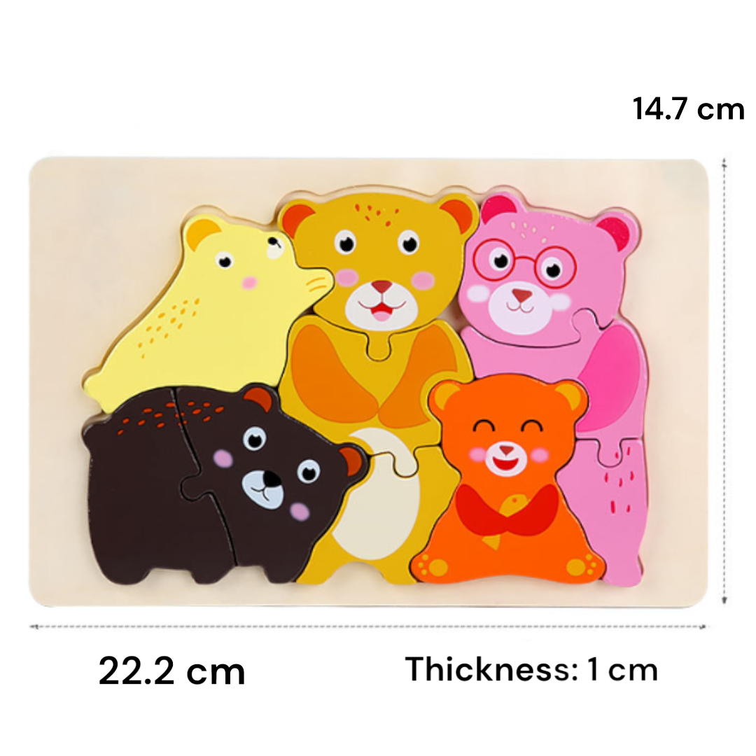 Animal Family Wooden Puzzles
