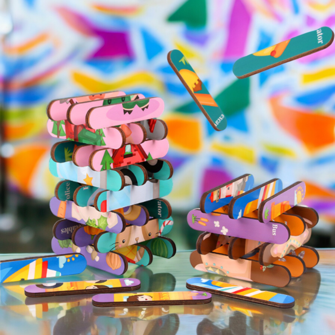 Double Sided Stick Puzzle - 18 x 12 cm