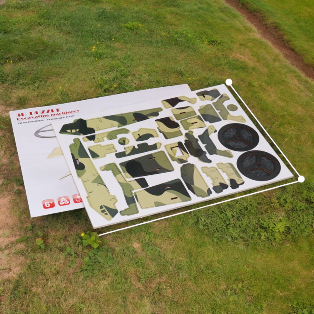 Airplane Assembly 3D Wooden Model - DIY Educational Development Puzzle Toy