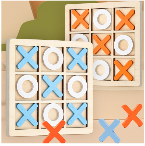 Wooden Tic Tac Toe Game