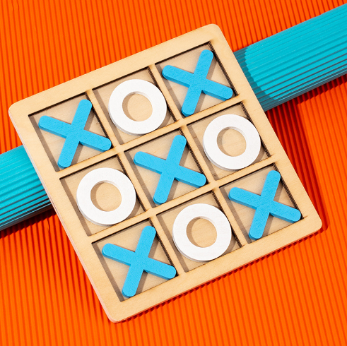 Wooden Tic Tac Toe Game