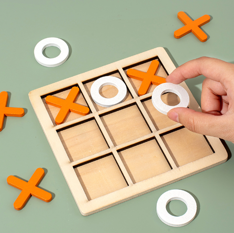 Wooden Tic Tac Toe Game