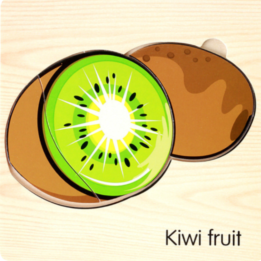 Wooden Large Fruit Puzzles - 15 x 15 cm