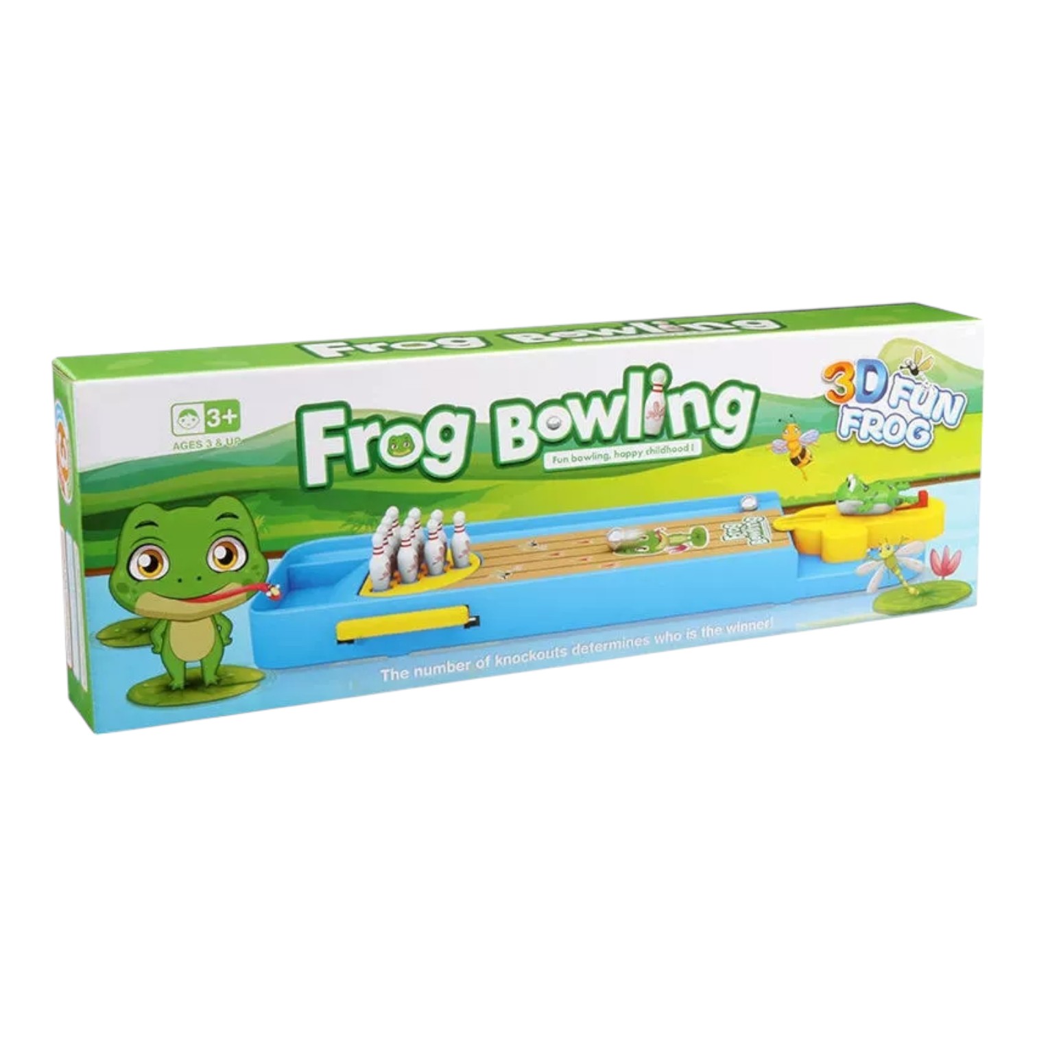 Miniature Frog Bowling Game