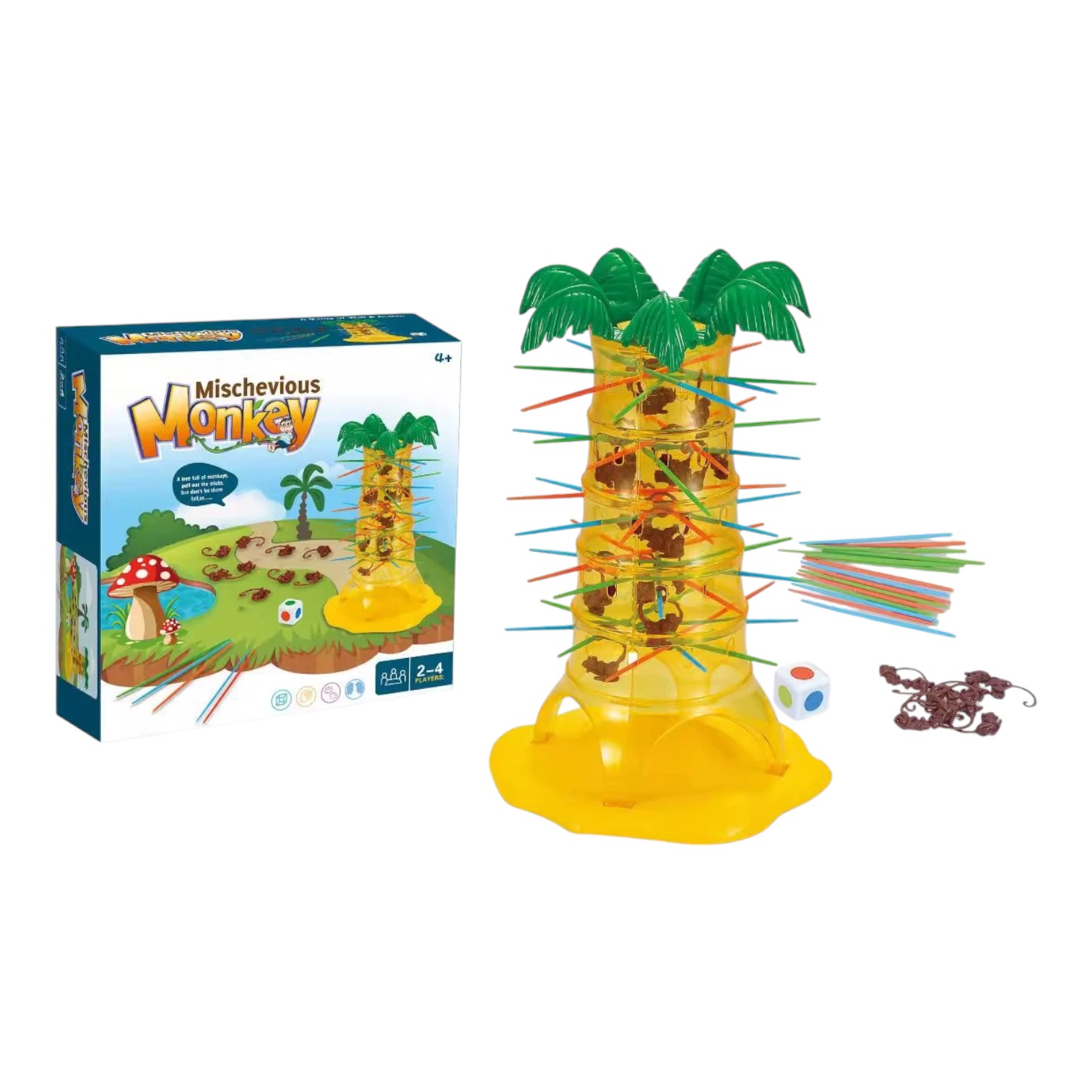 Mischevious Monkey Tree Game Set