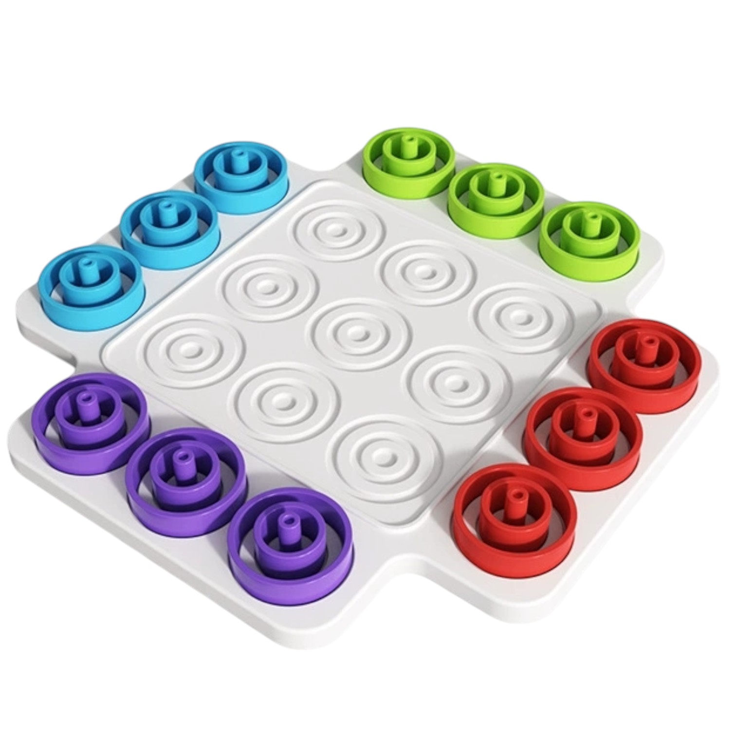 Colorful Ring Tic Tac Toe