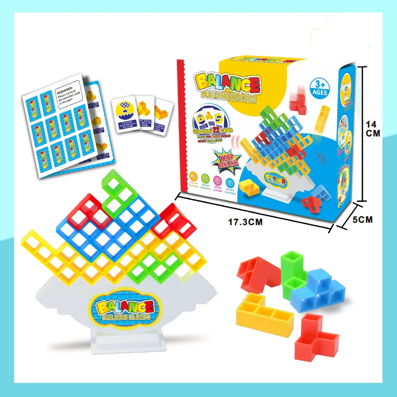 Tetra Tower Balance Building Blocks Game