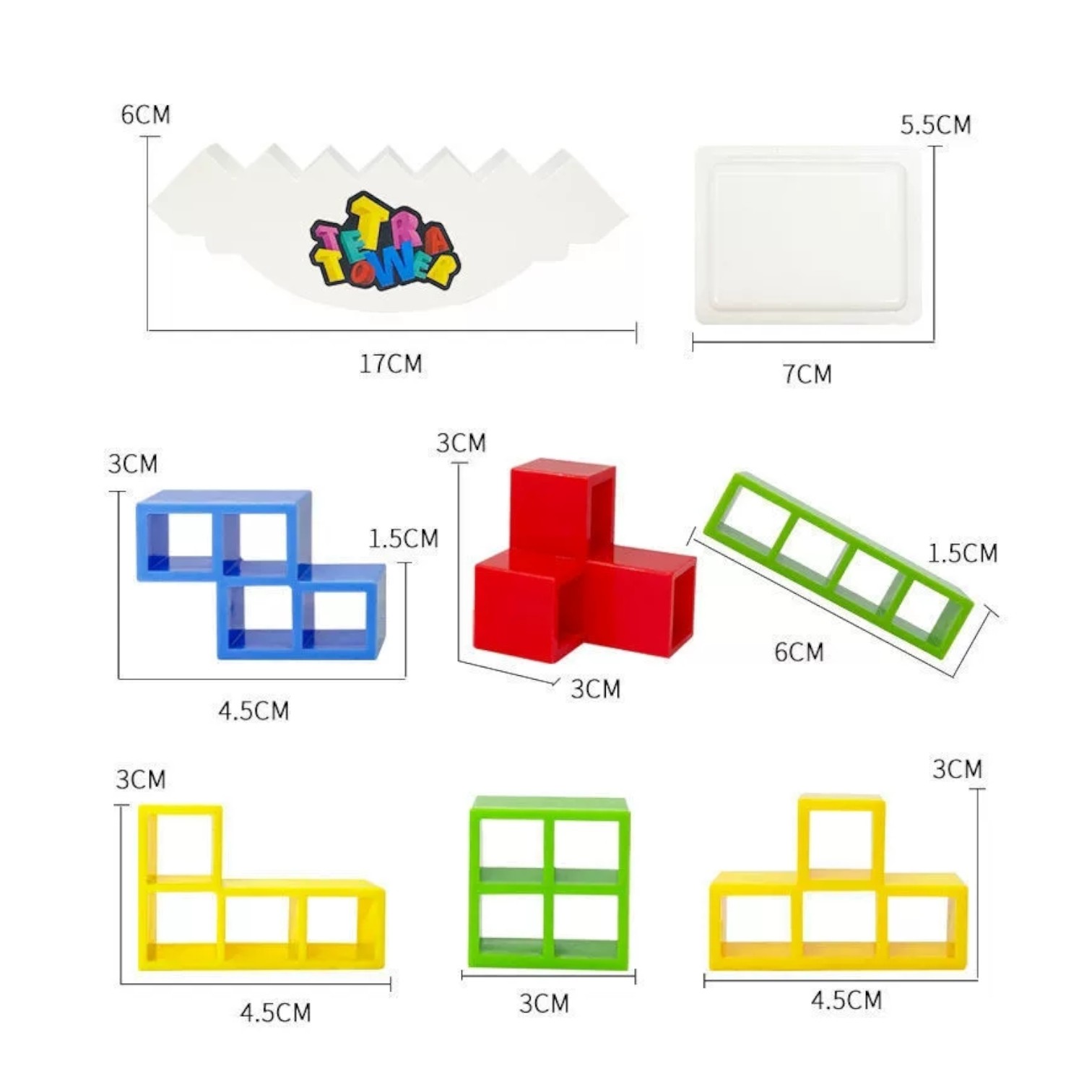 Tetra Tower Balance Building Blocks Game