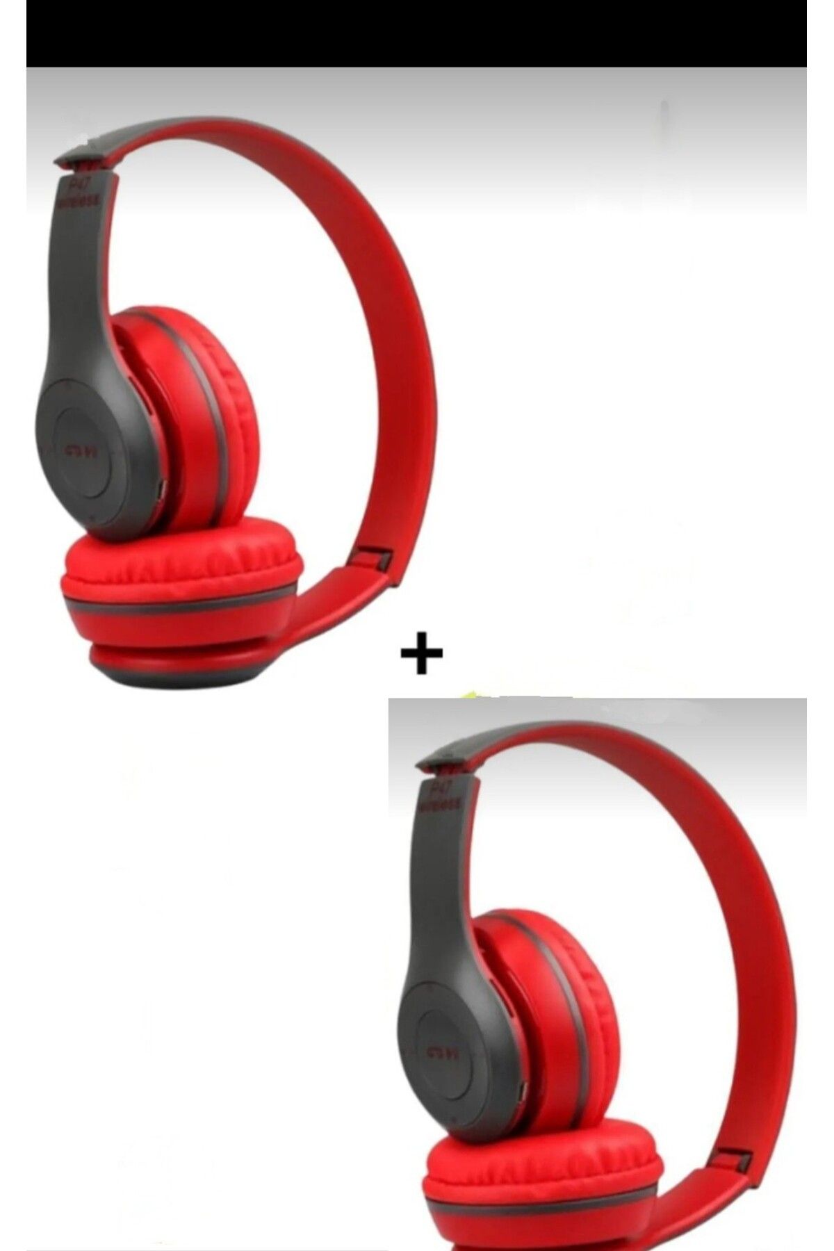 P47 Bluetooth Kulaklık Kırmızı Kırmızı