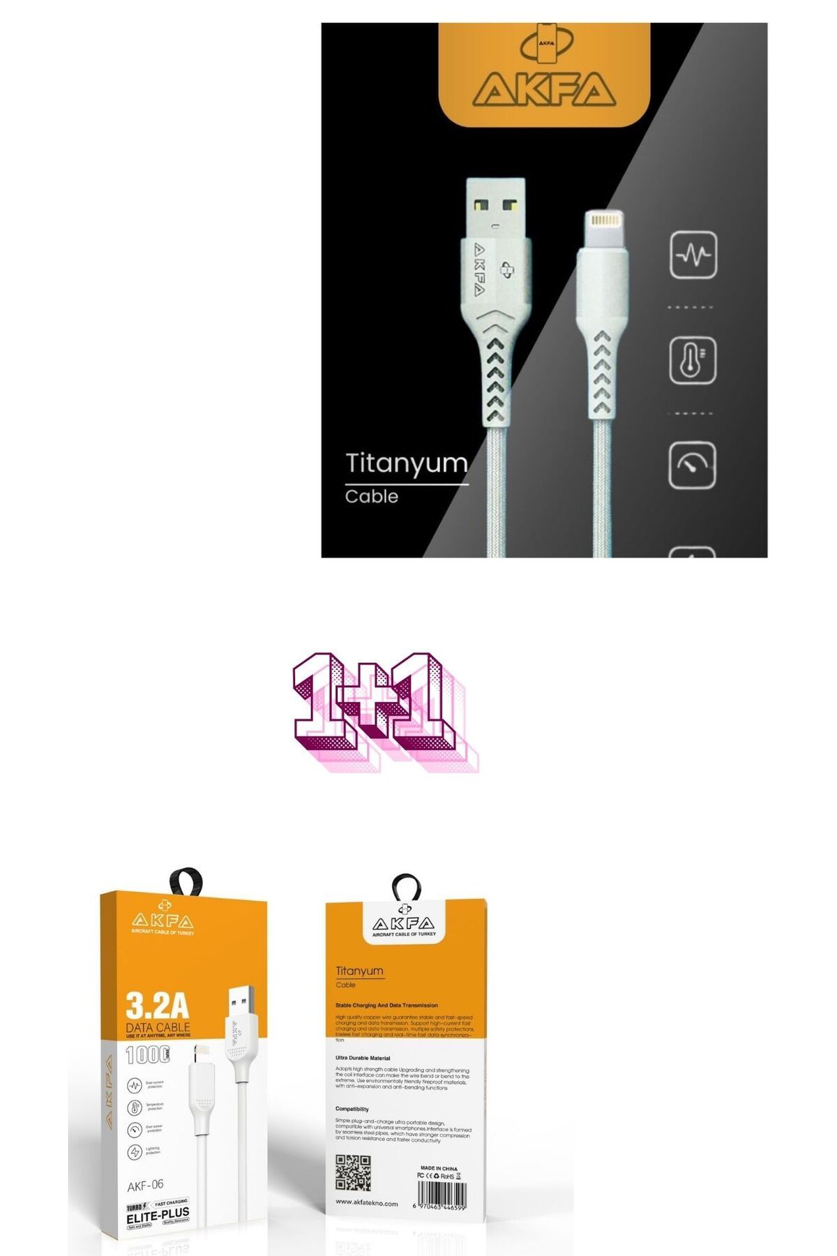 Silikon Hızlı Şarj Kablosu (USB C TO IPHONE) 2-adet