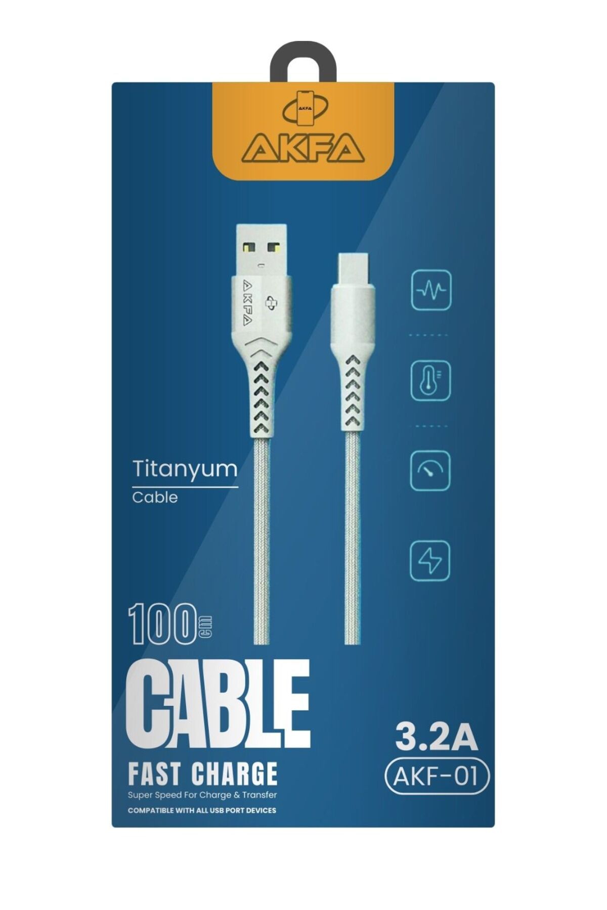 3.2a HASIR HIZLI ŞARJ KABLOSU