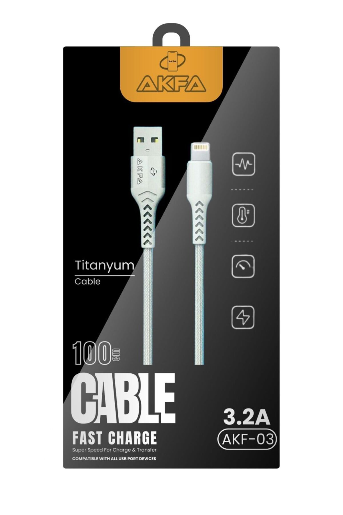 3.2a HASIR HIZLI ŞARJ KABLOSU