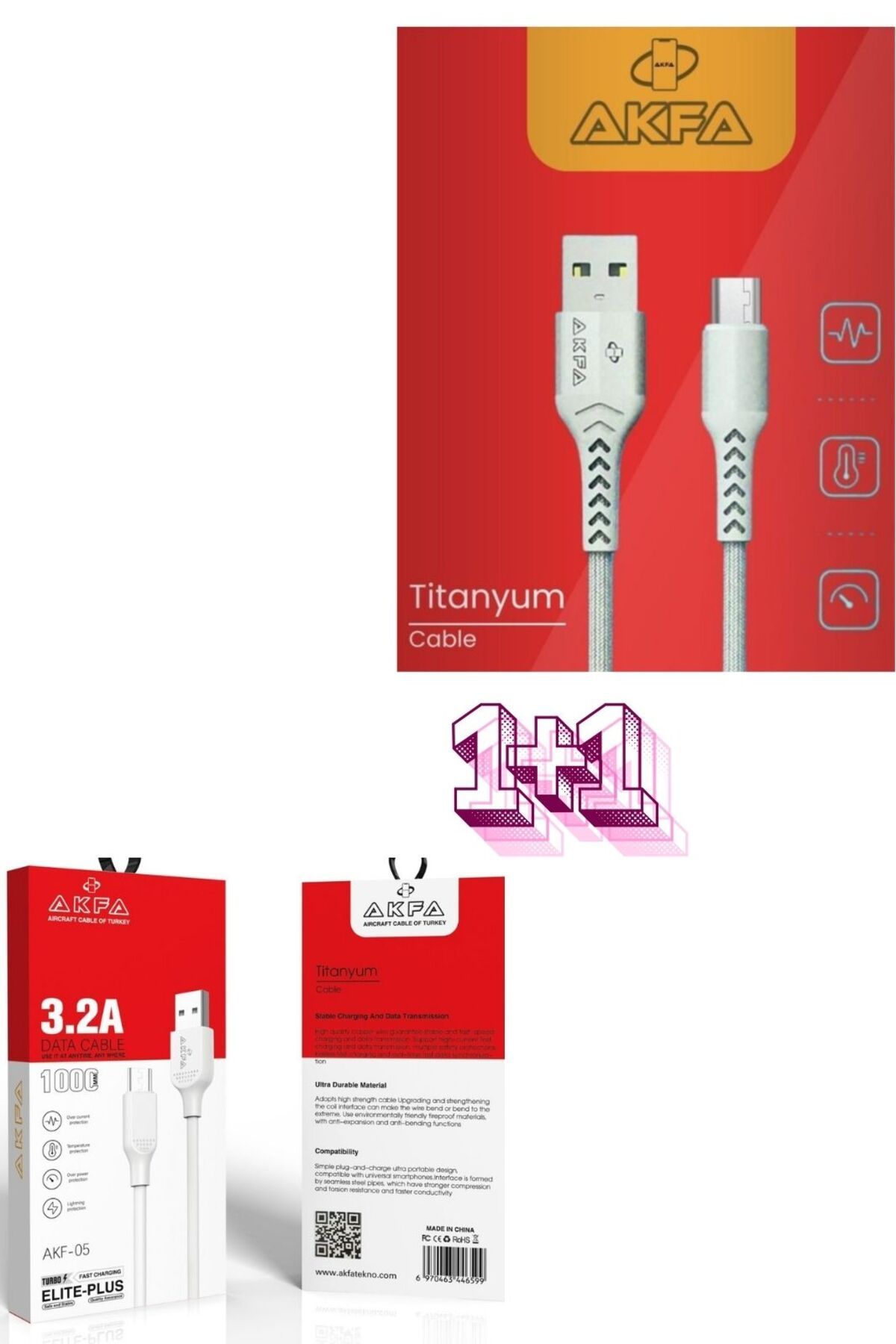 3.2a Silikon Uyumlu Hizli Sarj Kablosu 2-adet