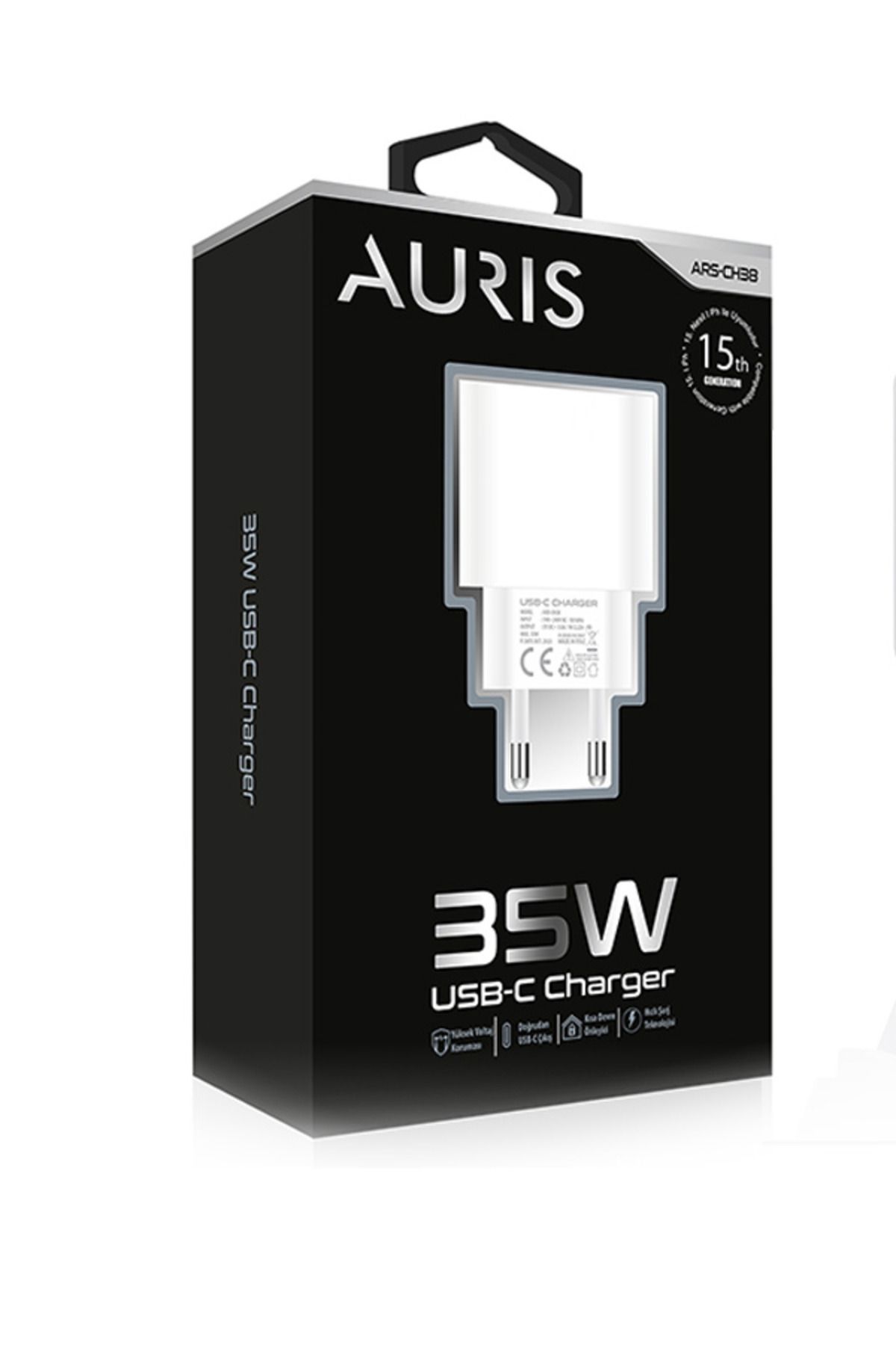 Auris Ars-ch38 35w Usb-c To Type-c şarj Başlığı