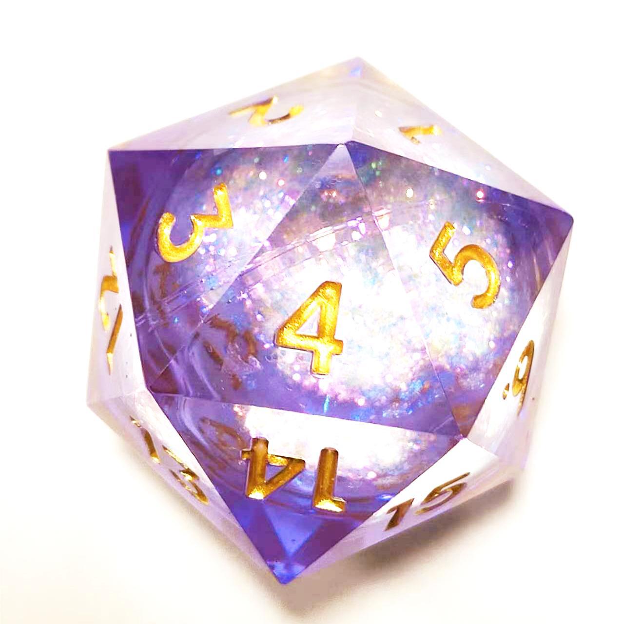 Internal Quicksand/Dragon Eye 33mm D20 Resin dice