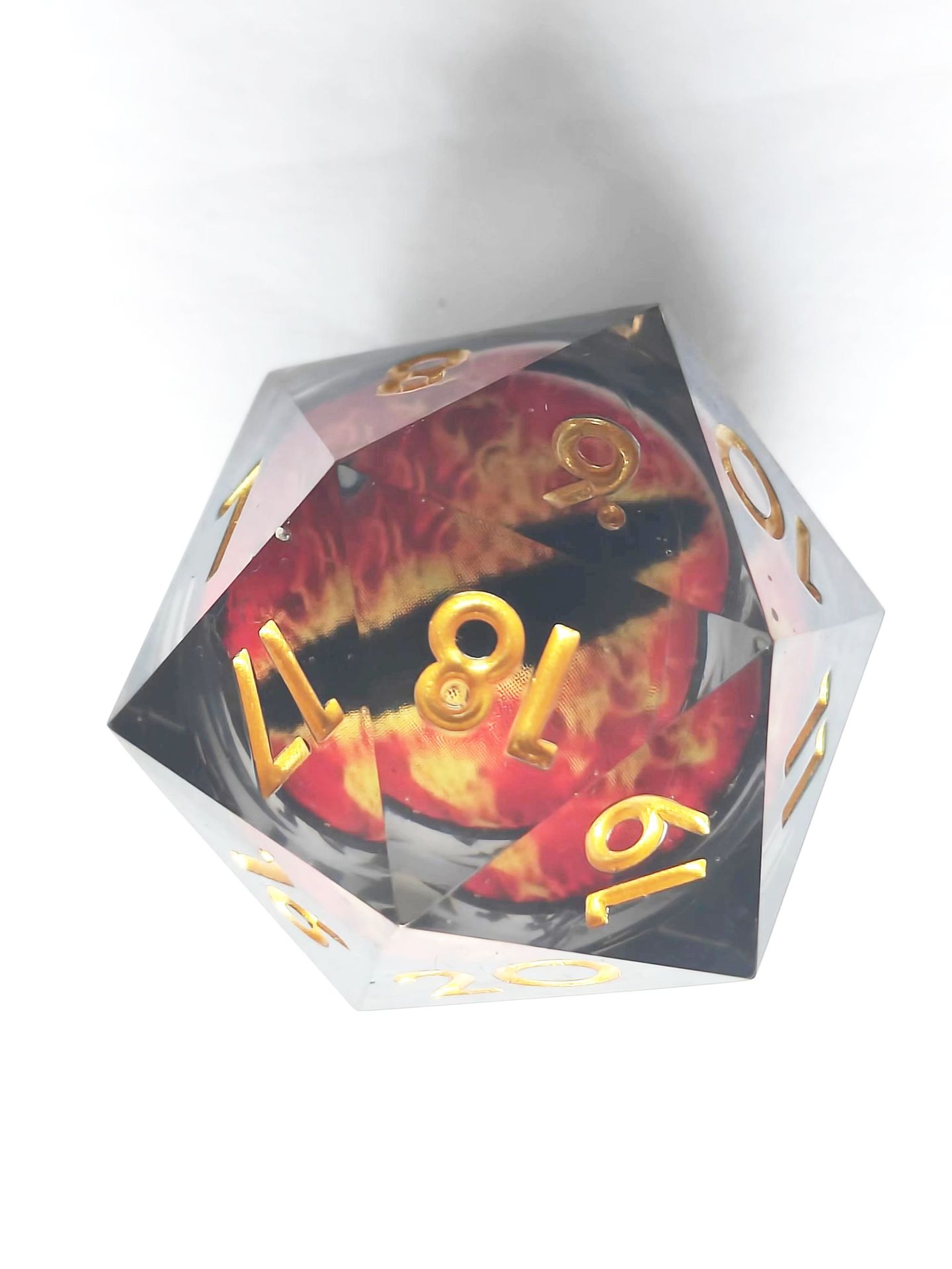 Internal Quicksand/Dragon Eye 33mm D20 Resin dice