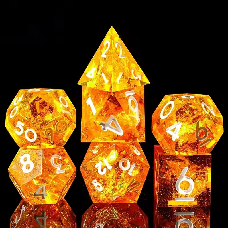 Sandblasted Gemstone Dice