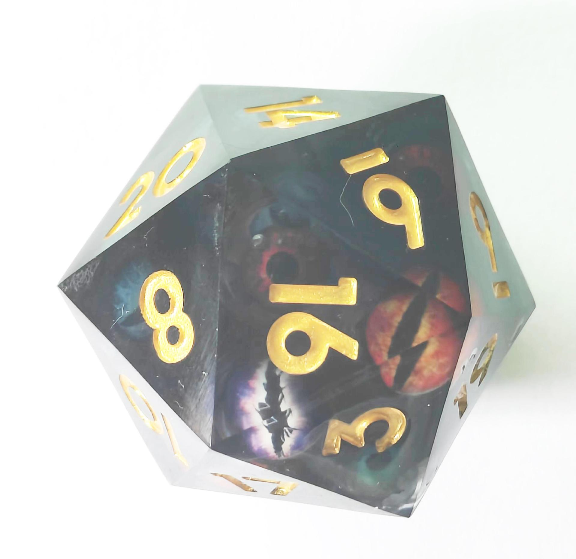 SD-03 D20 Resin dice-55mm