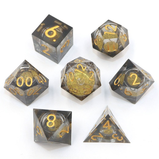 Internal Quicksand Resin Dice