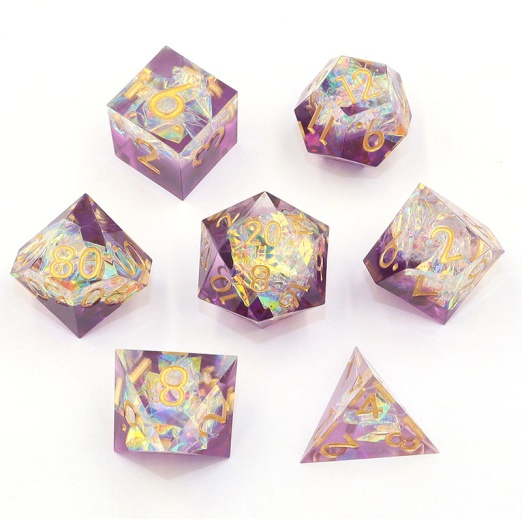 Internal Quicksand Resin Dice