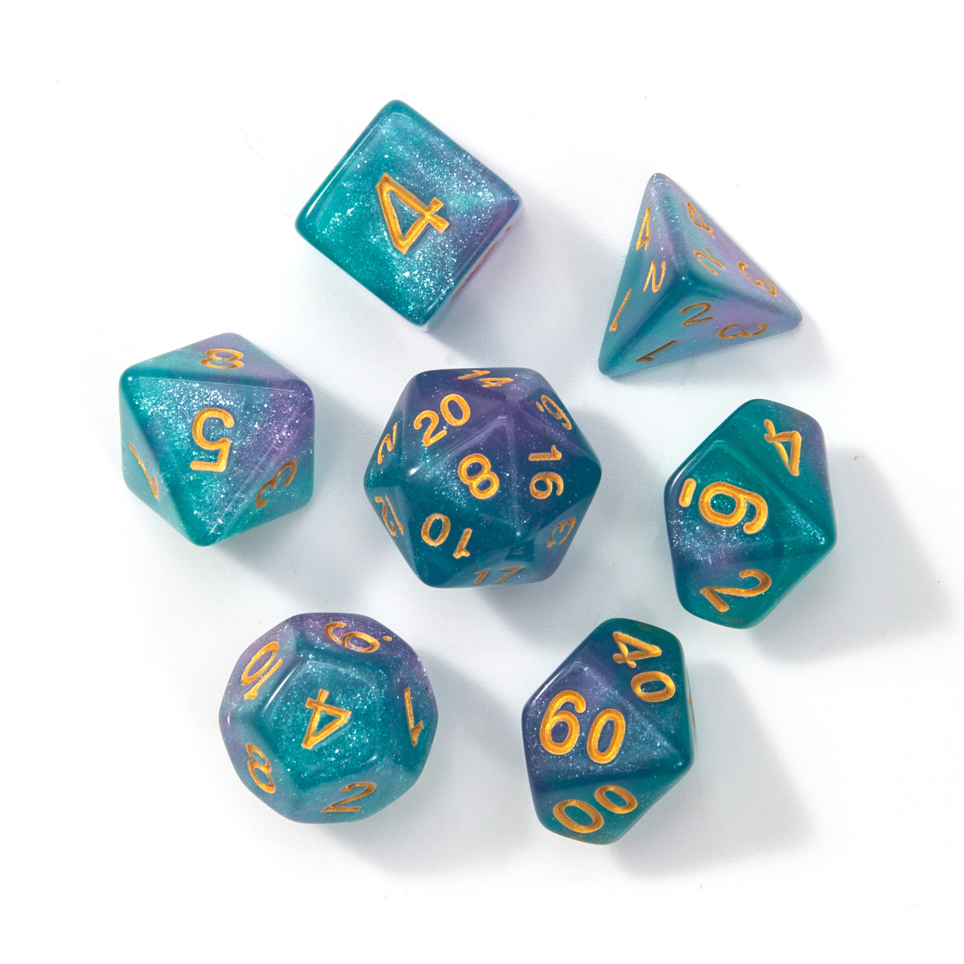 Starry sky acrylic dice